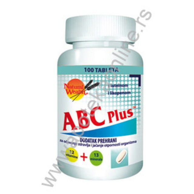 NATURAL WEALTH ABC PLUS TABLETE - Online Apoteka NATURAL WEALTH ABC PLUS TABLETE
